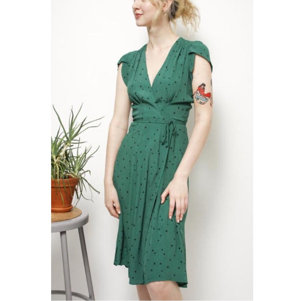ROLLA’S Midi Dancer Wrap Dress